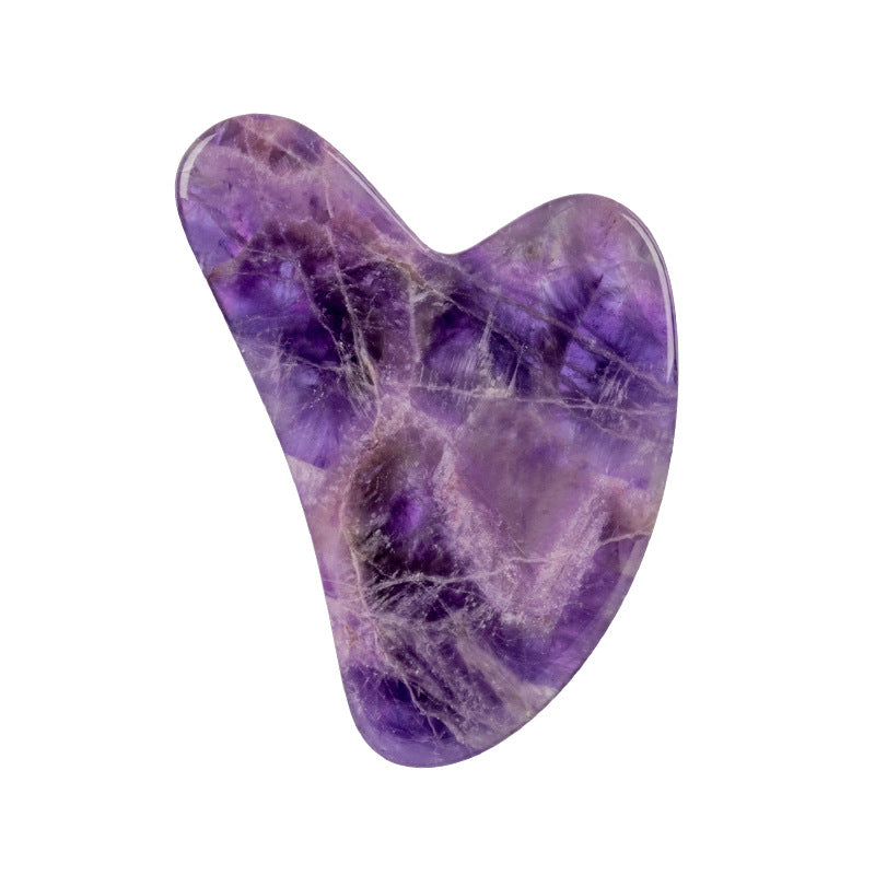 Amethyst Face Roller & Gua Sha Set for Glowing, Sculpted Skin