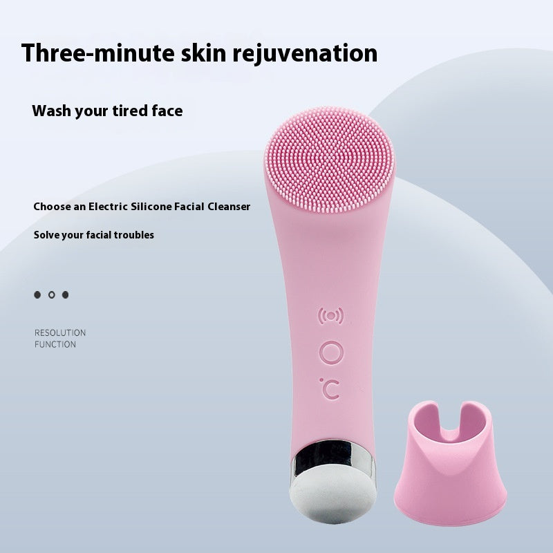 Electric Silicone Face Brush for Glowing, Smooth, Radiant Skin