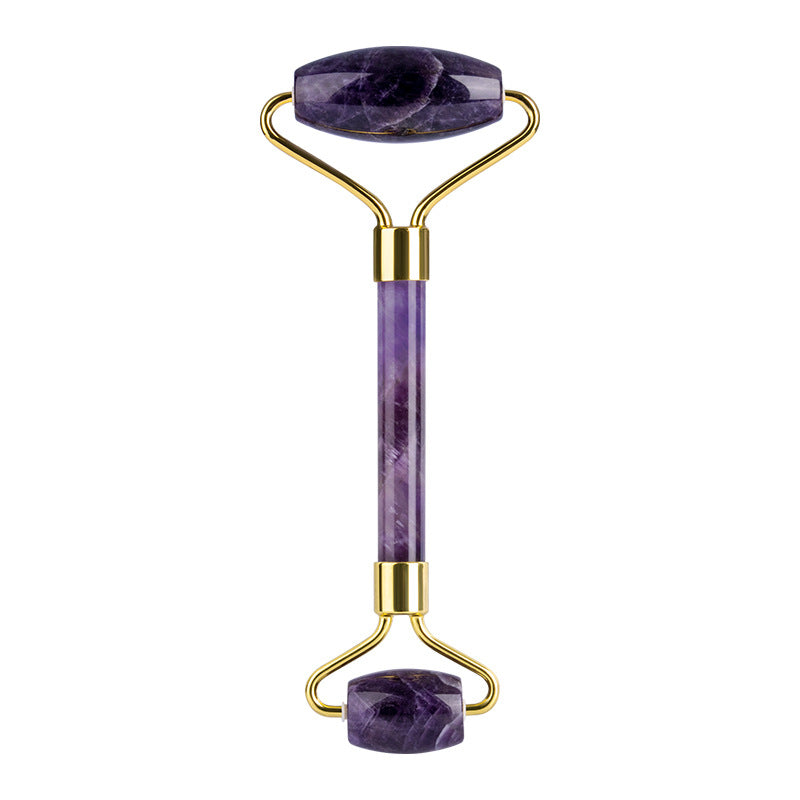Amethyst Face Roller & Gua Sha Set for Glowing, Sculpted Skin