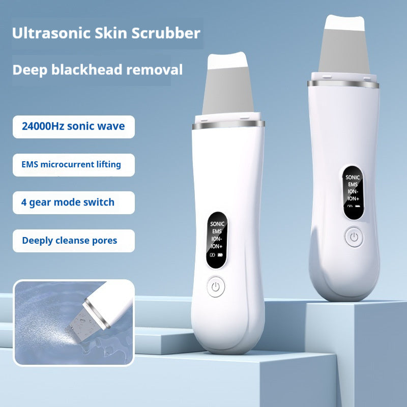Ultrasonic Skin Scrubber for Clear Pores, Smooth and Radiant Skin