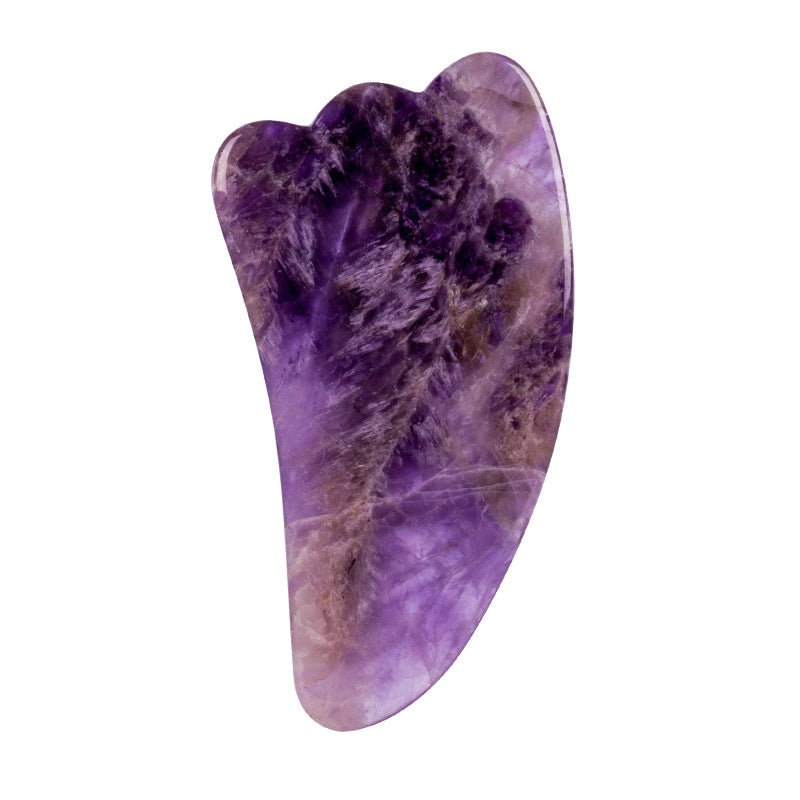 Amethyst Face Roller & Gua Sha Set for Glowing, Sculpted Skin